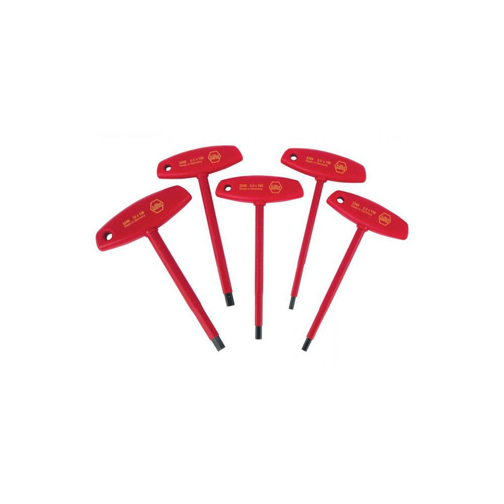 WIHA Wiha 33478 T-handle Hex Key Set 4-10mm 5 Piece
