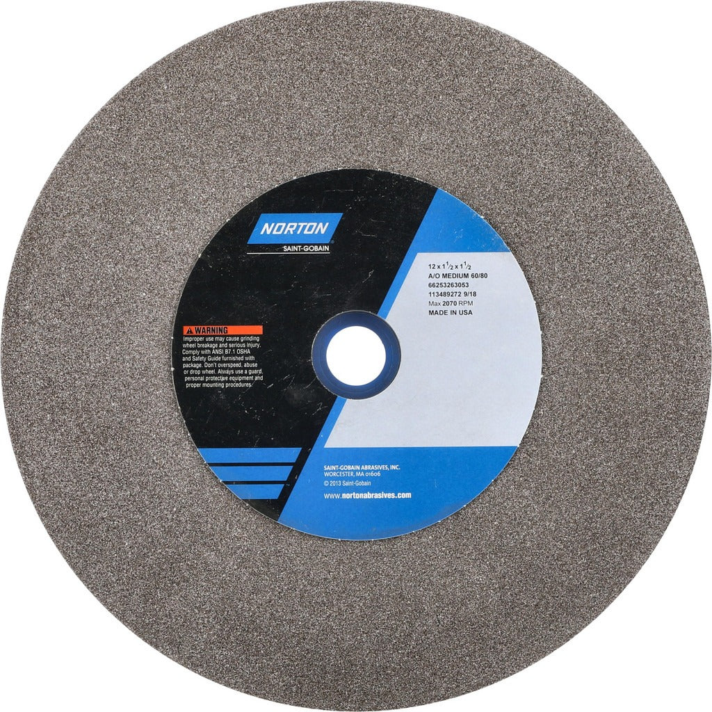NORTON Norton 66253263053 Bench Pedestal Grinding Wheel 12 in