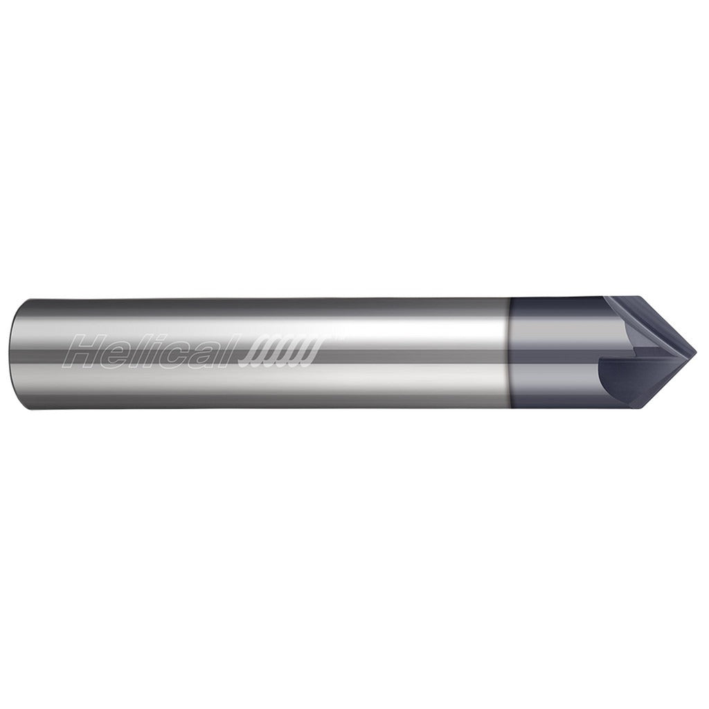 HELICAL SOLUTIONS Helical Solutions 06153 Chamfer Mill 3/8 in 4 Flute Carbide