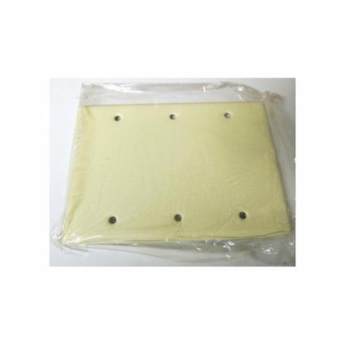 MULBERRY METAL PRODUCTS Mulberry Metal Products 99153 3-Gang Blank Wallplate Standard Size (4.5 in x 6.375 in)