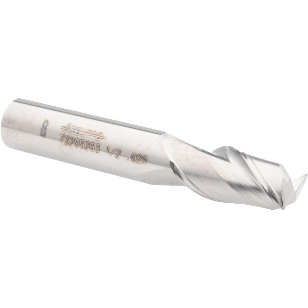 ACCUPRO Accupro 12181465 Corner Radius End Mill 0.5in 2 Flute Carbide