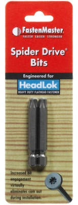 FASTENMASTER Omg Inc FMSPIDER3-2PK Spider Drive Bit 2 Pack