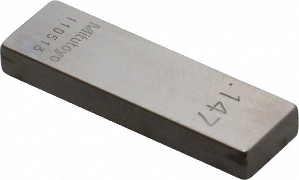 MITUTOYO Mitutoyo 611187-531 Steel Gage Block 0.147 in Grade 0