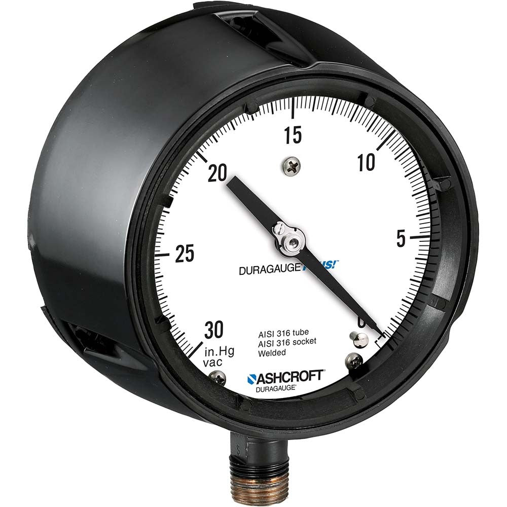 ASHCROFT Ashcroft 94831XLL Pressure Gauge 4.5 in Dial Rear Flange