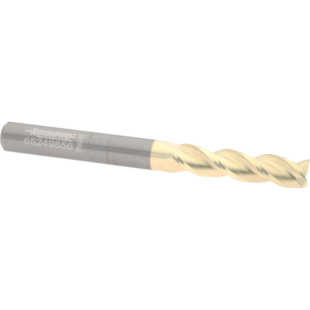 ACCUPRO Accupro 314602 Square End Mill 1/4 in 3 Flute Carbide Zrn