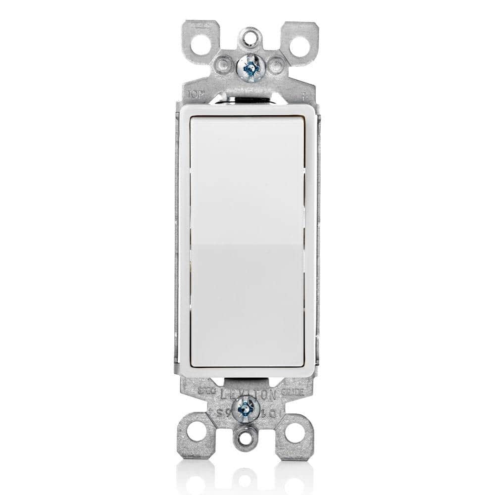 LEVITON Leviton RA2-05603-2AW 3-way antimicrobial Decora rocker switch 15 amp 120/277 volt (single) 5603-2AW