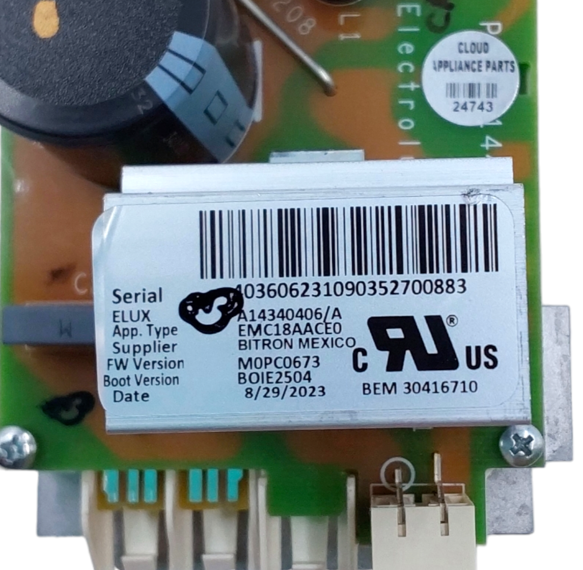 FRIGIDAIRE Frigidaire 5304531961 Washer Motor Control Board A14340406