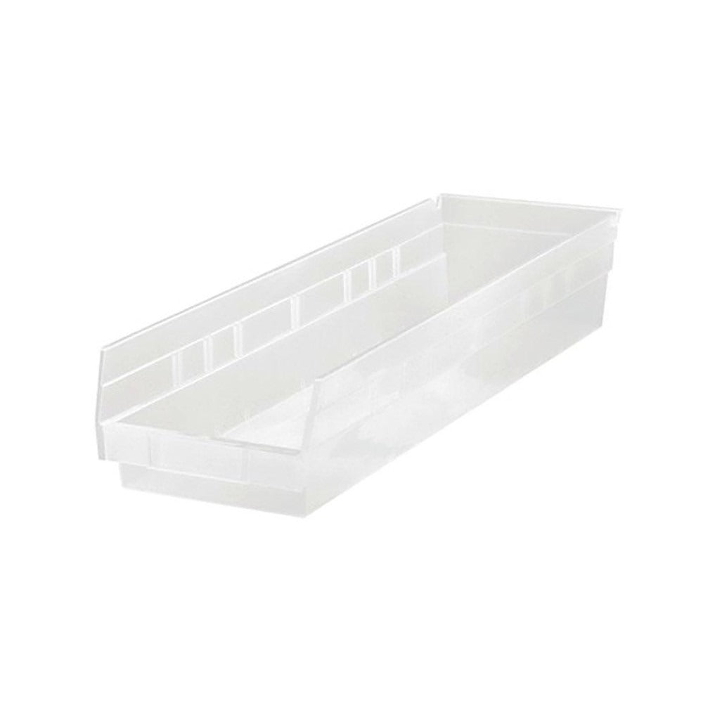 QUANTUM STORAGE SYSTEMS Quantum Storage QSB106CLCS Hopper Shelf Bin Clear 8-pack