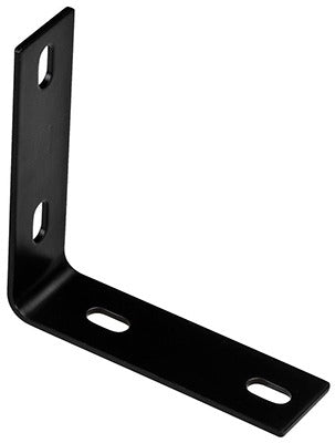 NATIONAL HARDWARE National Mfg N351-464 Corner Brace 5.1 in Black Steel 5-pack