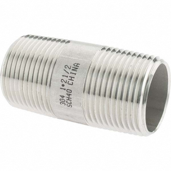 VALUE COLLECTION Value Collection 4BN1*21/2 Ss Pipe Nipple 1 in Sch 40 304