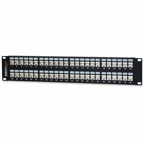 SIGNAMAX Signamax Inc. 48458S-C6C Cat6 Shielded Patch Panel