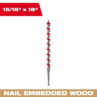 MILWAUKEE Milwaukee 48-13-5930 Ship Auger Bit 15/16 X 18 Inch