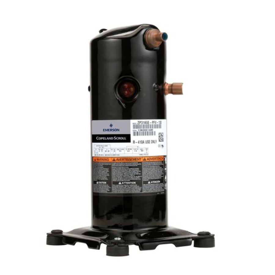 Emerson ZR67KWE-PFV-930 Compressor 208-230/1/60 1/2 x 7/8 Scroll for Pool Heat A/C Compliant R22