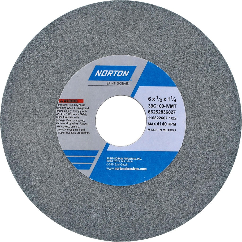 NORTON Norton 66252836827 Surface Grinding Wheel 6in 100 Grit