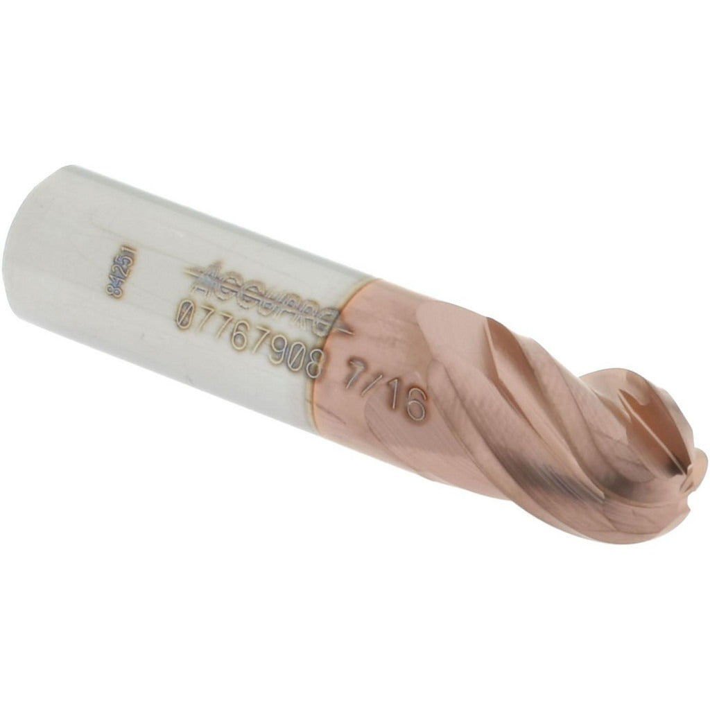 ACCUPRO Accupro 12184827 Ball End Mill 0.4375 in 4 Flute Carbide