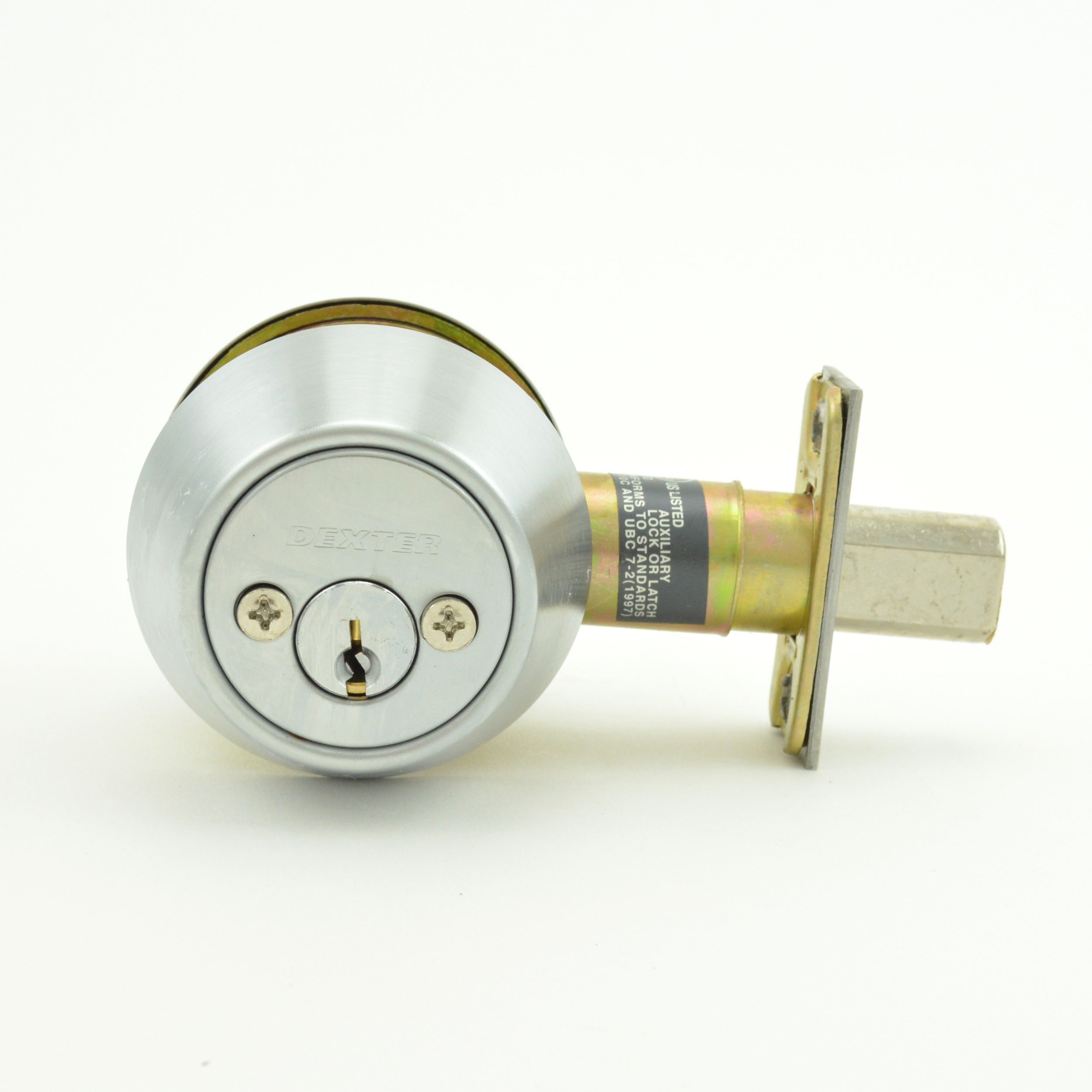 DEXTER COMMERCIAL Dexter Commercial DB2000DCT626KDC Grade 2 Deadbolt Satin Chrome