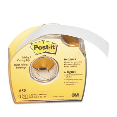3M 3M MMM658 Post-it labeling & cover-up tape 1 x 700 (1 inch x 700 inches)
