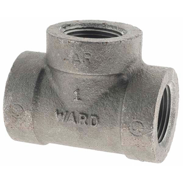 VALUE COLLECTION Value Collection 13545 Black Iron Tee 1 in Threaded Class 300