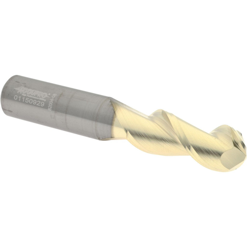 ACCUPRO Accupro 313668 Ball End Mill 1/2 in 2 Flute Solid Carbide