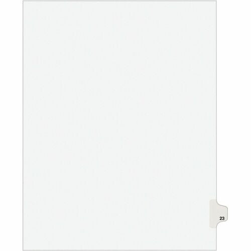 AVERY Avery AVE01023 Index Dividers Side Tabs 8.5x11 White 25 Pack