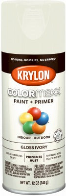 KRYLON Krylon K05524007 Gloss Spray Paint 12 Oz Ivory