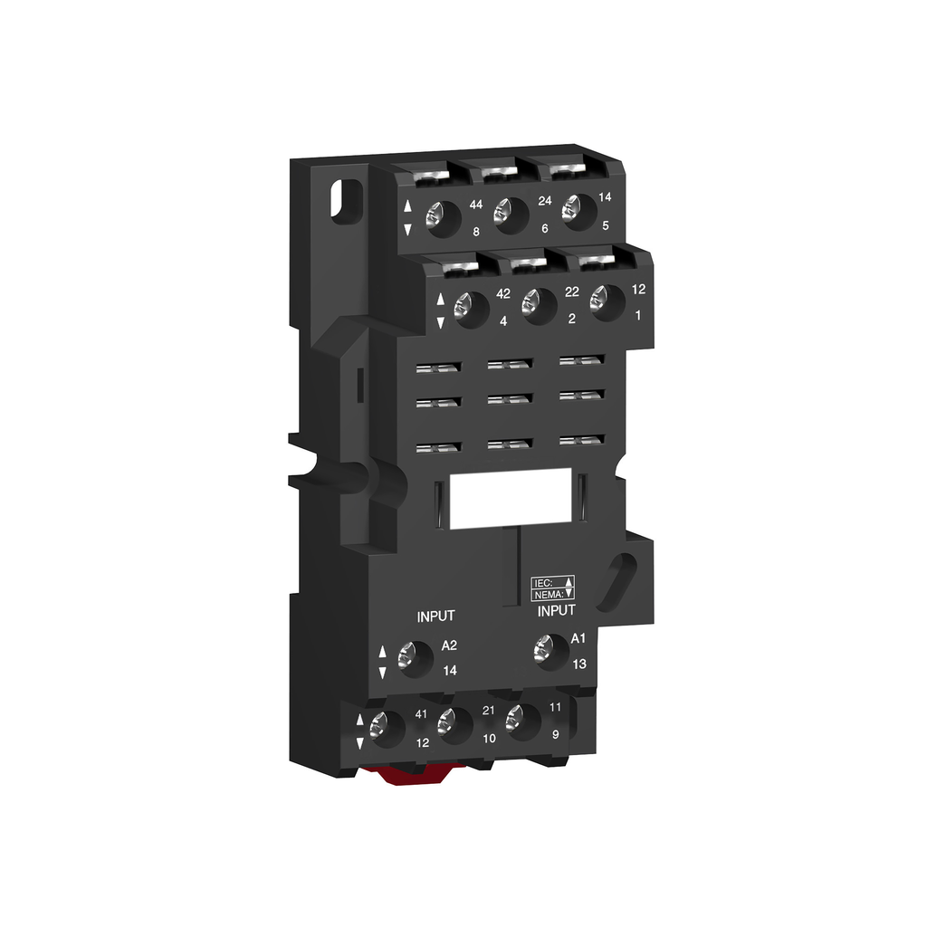 Schneider Electric RPZF3 Square D 250 Volt 16 Amp Din Rail/Panel Mount Screw Clamp Terminal Relay Socket