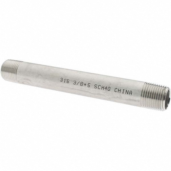 VALUE COLLECTION Value Collection 6BN3/8*5 Ss Pipe Nipple 3/8 in Grade 316