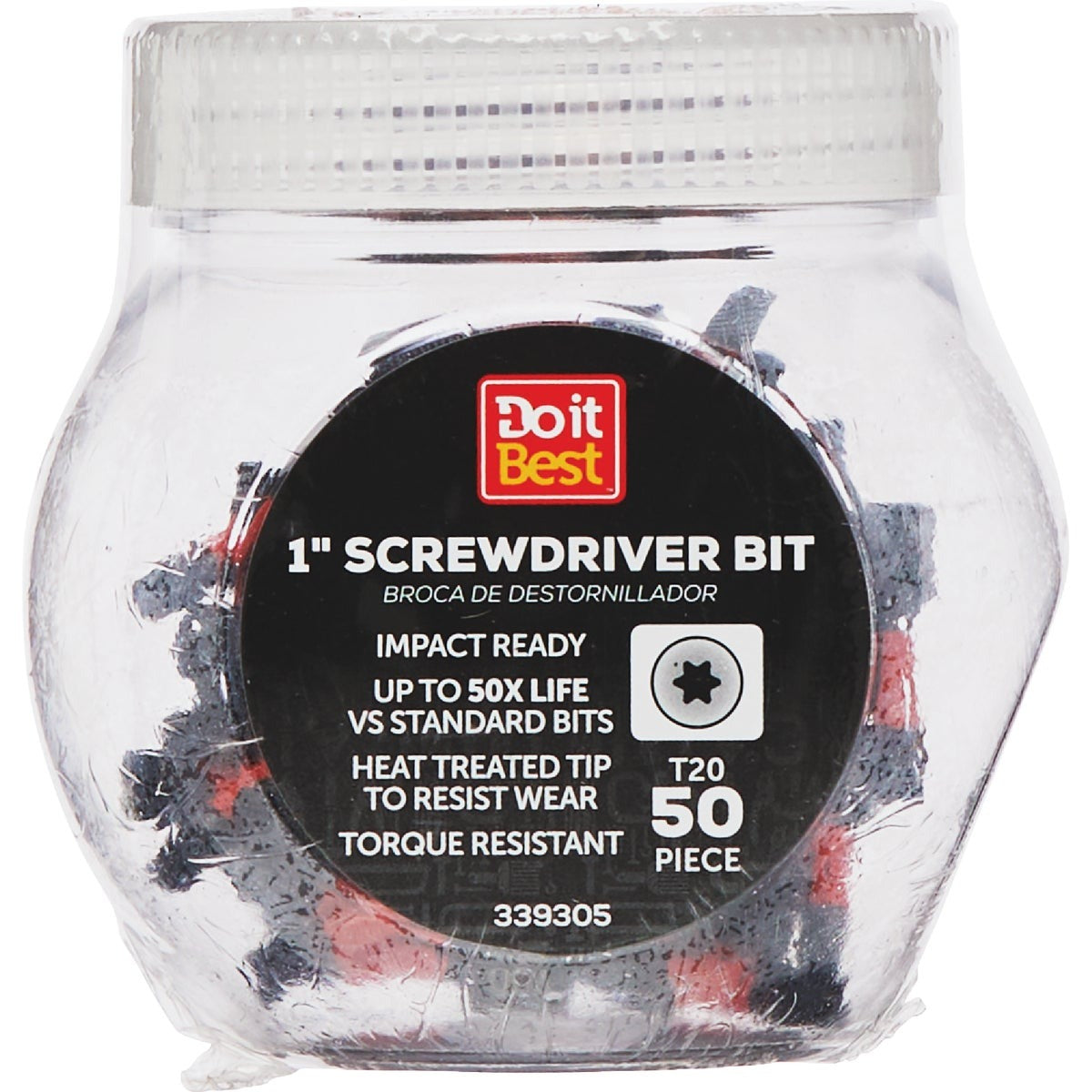 BSC PREFERRED Bsc Preferred QJDIB-SCB-002 Impact Duty T20 Bit 50-pack