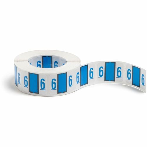 SMEAD Smead SMD67376 End Tab Filing Labels Blue Roll of 500