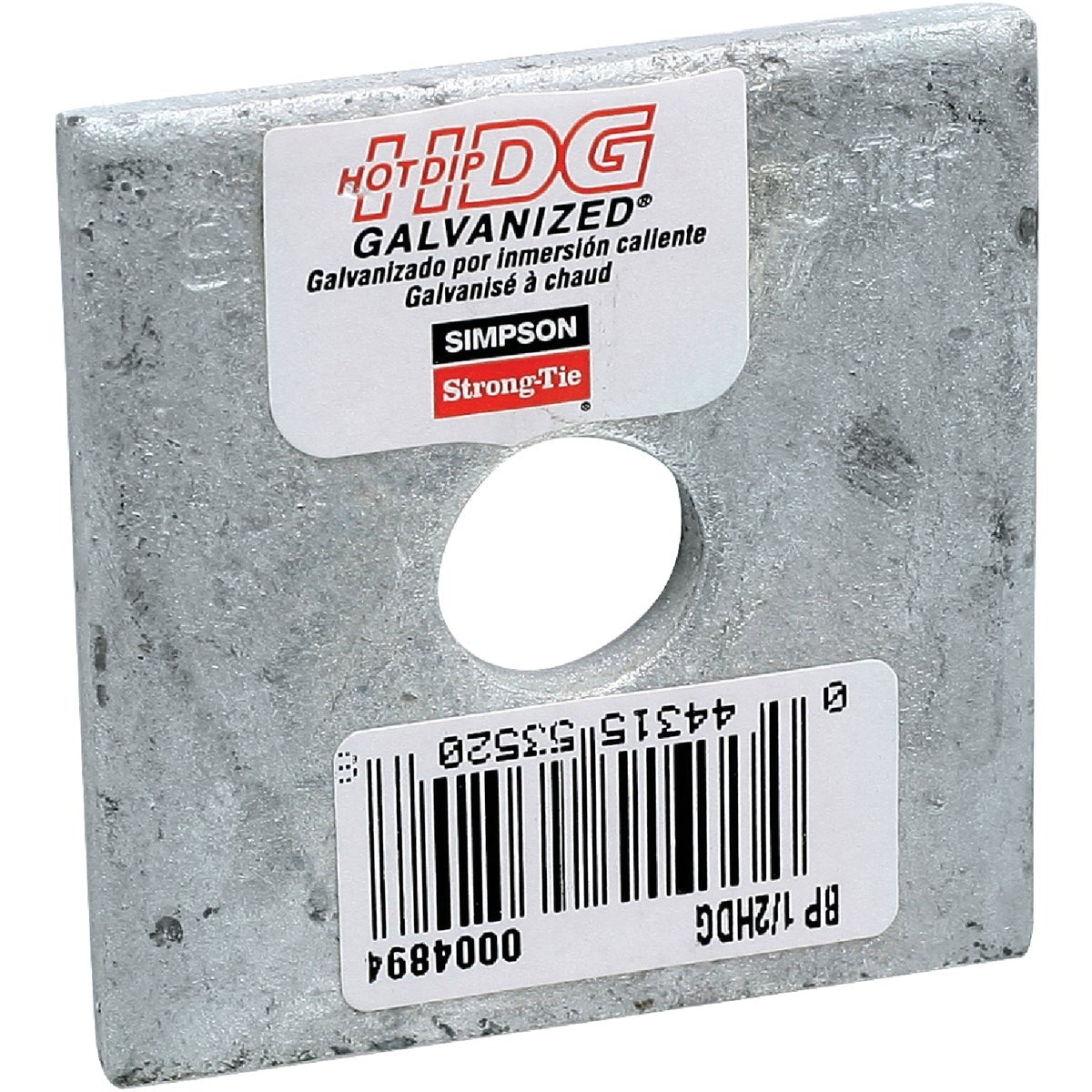 SIMPSON STRONG-TIE Simpson Strong-tie BP1/2HDG Hdg Bearing Plate 1/2 in