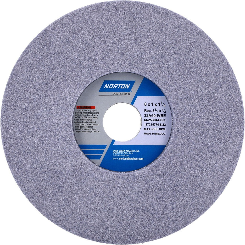 NORTON Norton 66253044753 Surface Grinding Wheel 8in 60 Grit