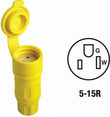 LEVITON Leviton Mfg Co 263-15W47-000 Watertight Connector 15A