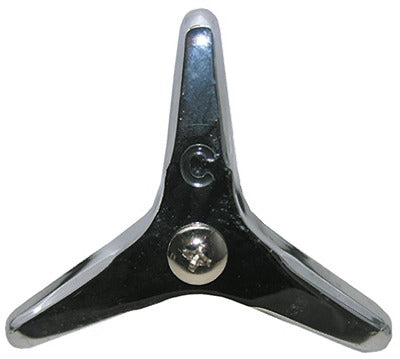 LASCO Larsen Supply Co. HC-148 Cold Faucet Handle Chrome 3-point