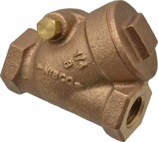 NIBCO Nibco NL7J004 Check Valve 1/4 Inch Bronze Fnpt 300 Psi