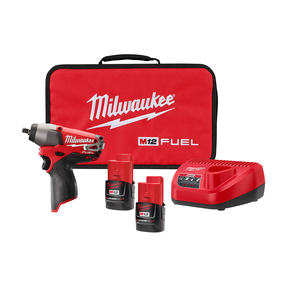 Milwaukee 2454-22 M12 FUEL 3/8 Impact Wrench Kit