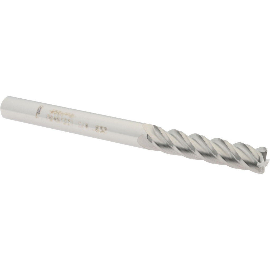 ACCUPRO Accupro 12183001 Corner Radius End Mill 1/4 in 4 Flute