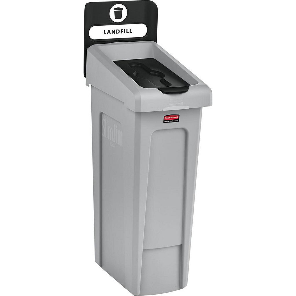 RUBBERMAID Rubbermaid 2185053 Slim Jim Recycling Station 23 Gal