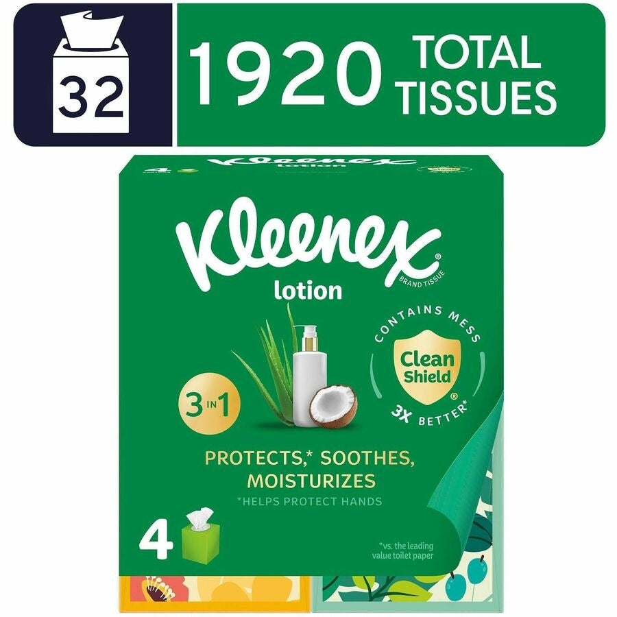 KIMBERLY-CLARK Kimberly-Clark KCC54289CT Kleenex Soothing Lotion Tissues (8/Carton) 54289CT