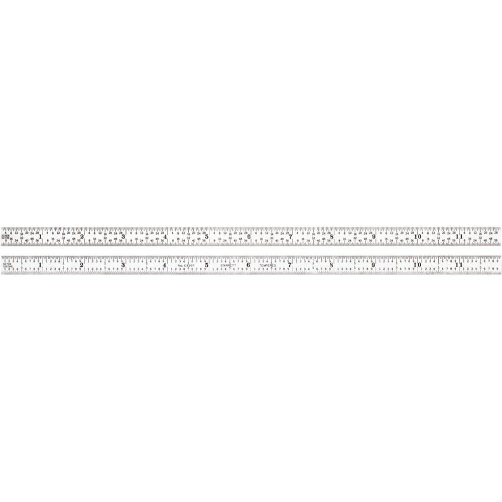 STARRETT Starrett 51375 Flexible Steel Rule 12 in 16R