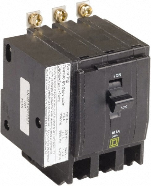 SCHNEIDER ELECTRIC Square D QOB31001021 Bolt-on Circuit Breaker 100A 3P