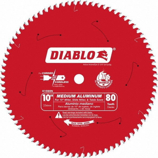 DIABLO Diablo D10100N 10 in 100 Tooth Wet Dry Saw Blade Carbide