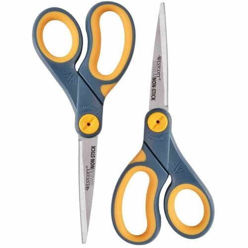 WESTCOTT Acme United ACM16550 Titanium Scissors 8 Inch Pack of 2