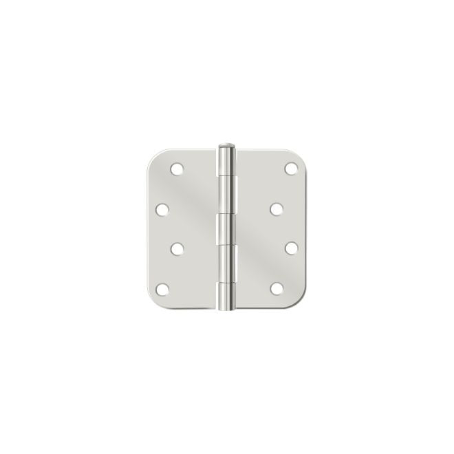 DELTANA Deltana S44R514 Radius Corner Hinge 4x4 Bright Nickel
