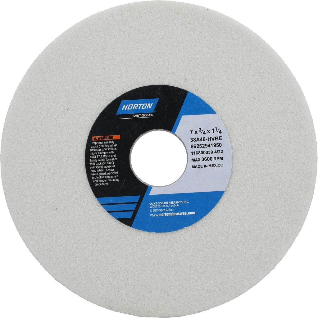 NORTON Norton 66252941950 Surface Grinding Wheel 46 Grit 7 in