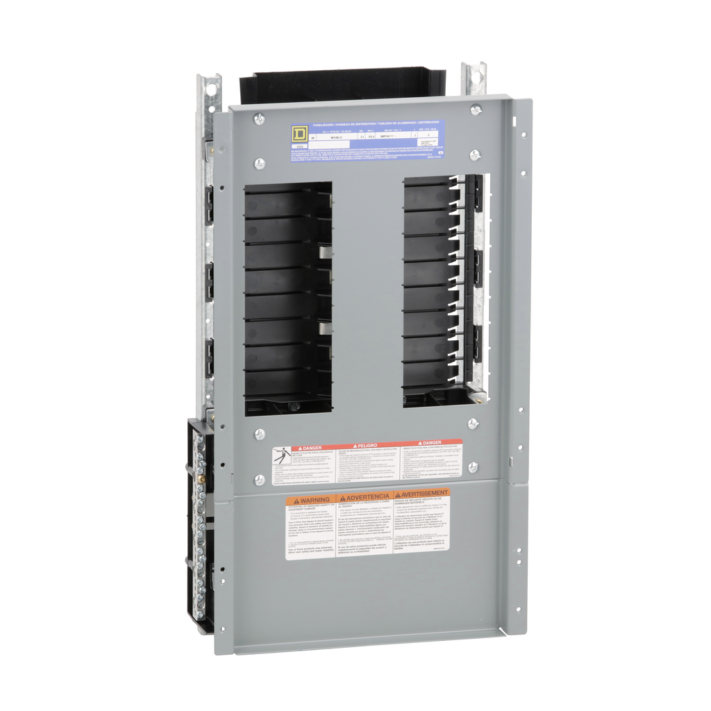 Square D NF418L1C 480 Star/277 VAC 100/110/125 Amp 3-Phase 4-Wire 18-Circuit Panelboard Interior