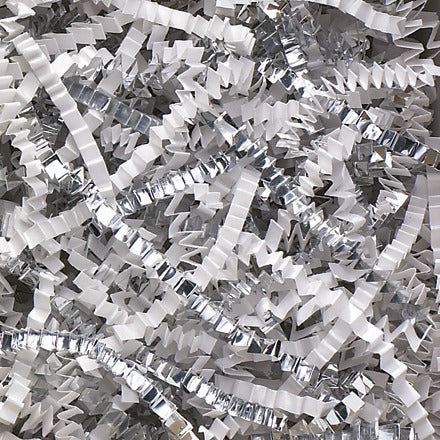 BSC PREFERRED Bsc Preferred CPB10DD Zig-zag Paper Fill White Silver
