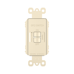 Pass & Seymour 2087LA GFCI Dead Front Receptacle Self-Test 125 VAC 20 Amp