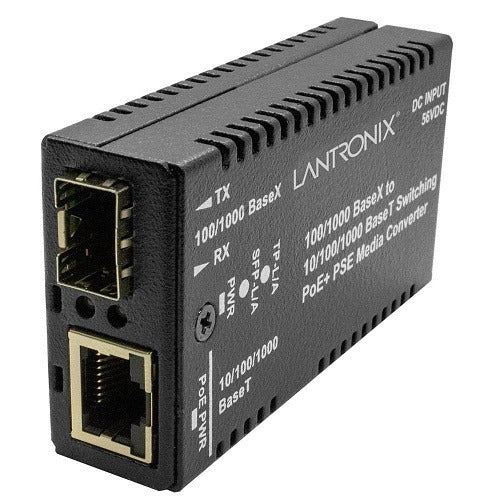 LANTRONIX Transition Networks M/GE-PSW-PSE-01-NA Poe Media Converter