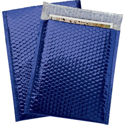 BSC PREFERRED Bsc Preferred GBM0911B Blue Metallic Bubble Mailers 100pk