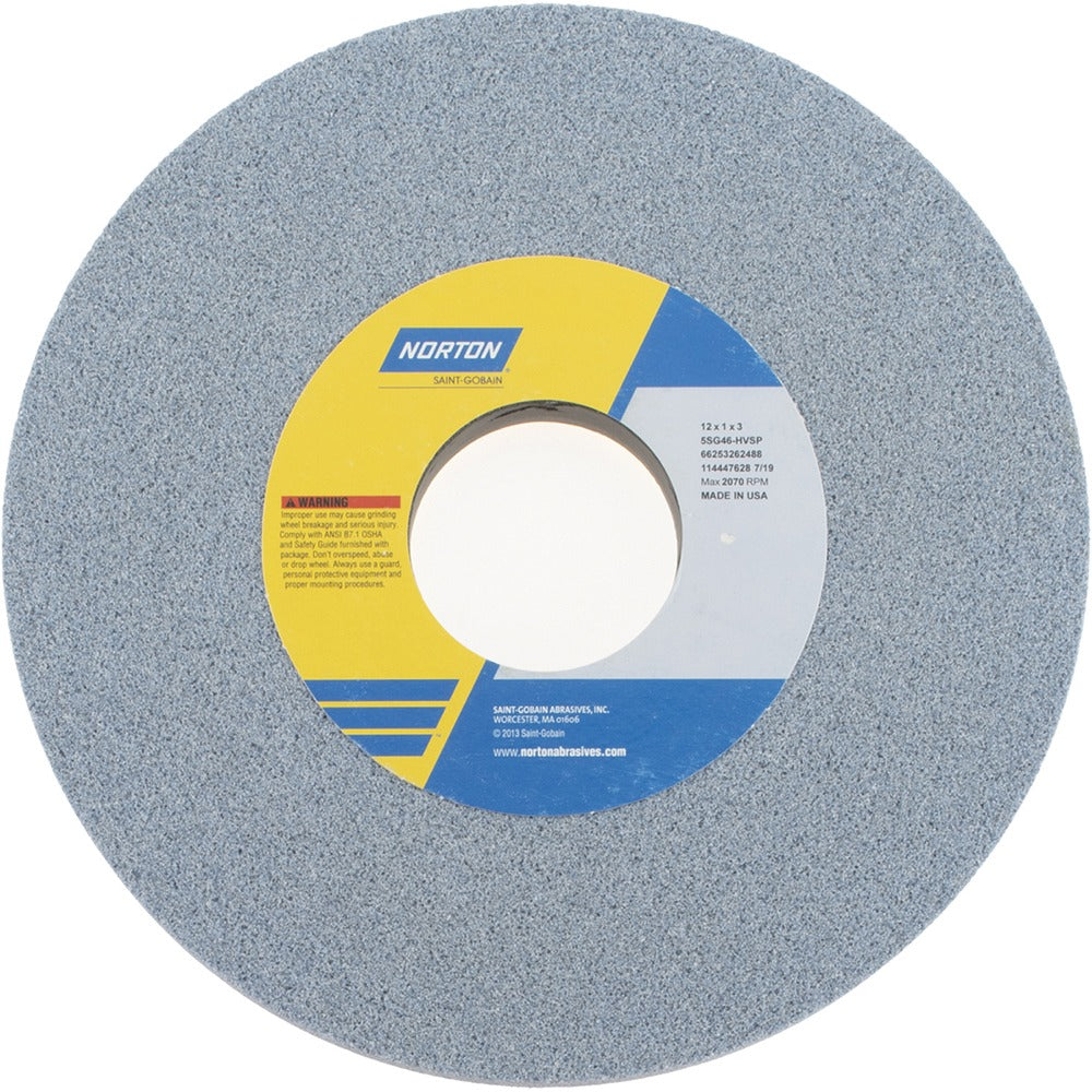 NORTON Norton 66253262488 Surface Grinding Wheel 46 Grit 12 in